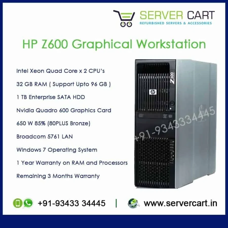 HP Z600 WORKSTATION TOWER — настолен компютър